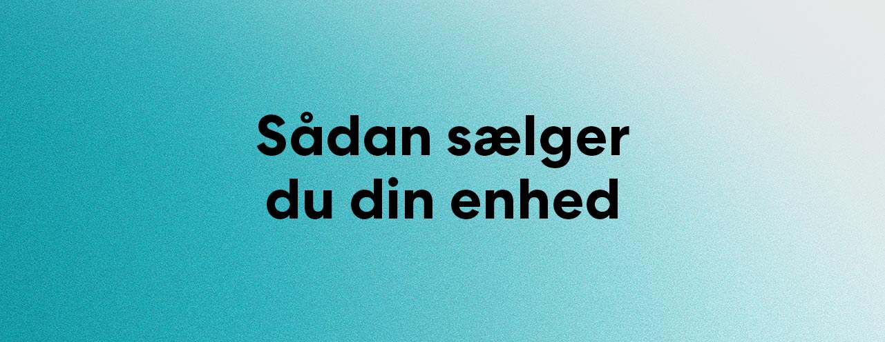 Sådan sælger du