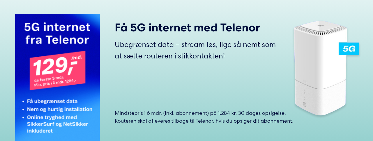 Telenor 5G internet