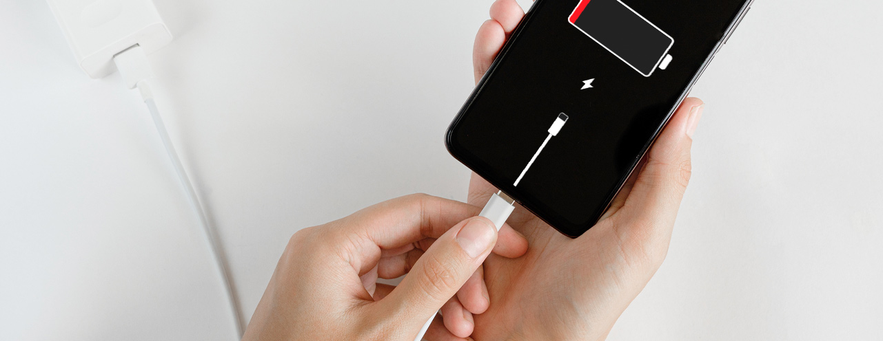 iphone løbet tør for batteri