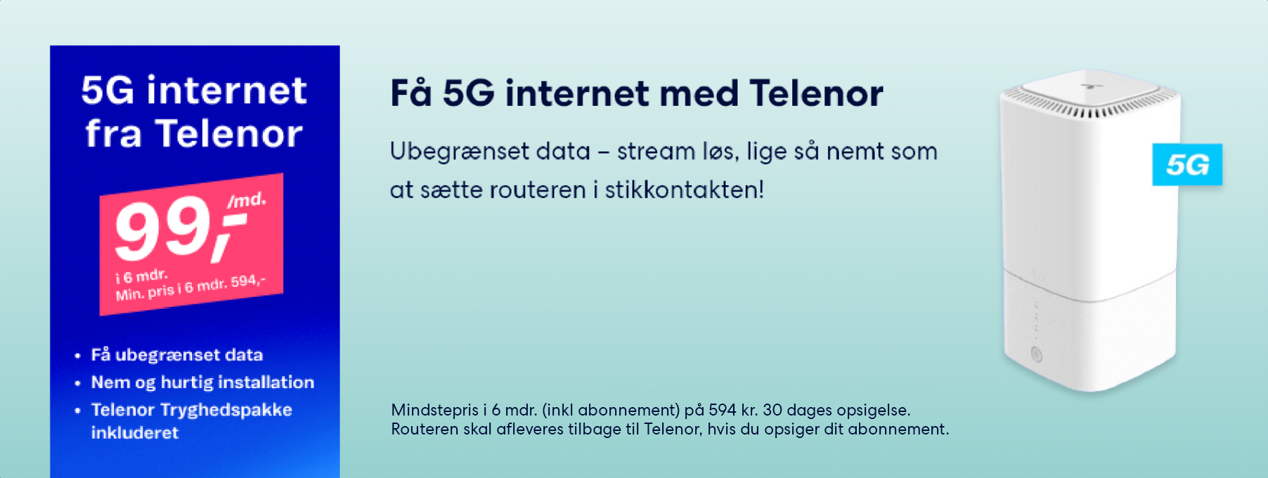 Telenor 5G internet