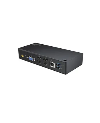 Lenovo ThinkPad (40A9) USB-C Black Docking Station | GreenMind