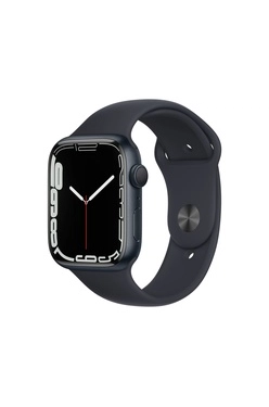 Apple Watch Series 7 Aluminum 45 mm WiFi Black Sport Band Black