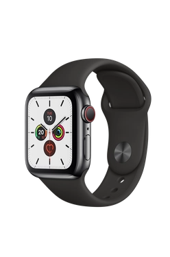 Apple Watch Series 5 Aluminum 40 mm WiFi Sort Sport Band Black