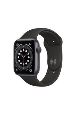 Apple Watch Series 6 Aluminum 44 mm WiFi Grå Sport Band Black