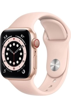 Apple Watch Series 6 Aluminum 40 mm 4G Guld Sport Band Pink 