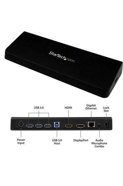 StarTech USB3DOCKHDPC Black Docking Station  